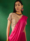 Suha Womens Fashion Ethnic Pink Color Sarees-MLSHWSA1283PNK0ONE