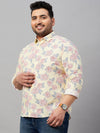 Men Printed Yellow Smart Shirt-ISABELLE-3588-Yellow