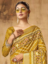 Saree Mall Women's Dola  Mustard Printed Designer Saree With Blouse Piece-JANNAT3006