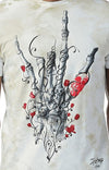 Huetrap White Mens Short Sleeve Graphic Printed Tshirt-HT15MKGRAOFW00052