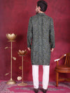 Men's Bandhani Printed Kurta with Pyjama.-JOKP-5016Green