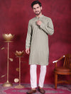 Sequins Chikankari Kurta with Pyjama.-JOKP-5018Pista