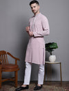 Sequin Embroidered Pure Cotton Kurta with Pyjamas-JOKP-P-5008Pink