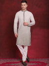 Men's Sequins Embroidered Kurta with Pyjama.-JOKP-P-5025Pista