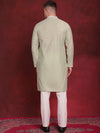 Sequin Chikankari Front Open Kurta With Pyjamas-JOKP-P-5029Pista