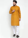 Chikankari Pure Cotton Kurta with Churidar-JOKP-561Mustard