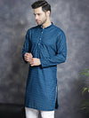 Chikankari Pure Cotton Kurtas-KO-561Peacock