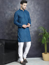 Chikankari Pure Cotton Kurtas-KO-561Peacock