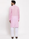 Chikankari Pure Cotton Kurta with Churidar-JOKP-561Pink