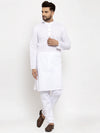 Chikankari Pure Cotton Kurta with Churidar-JOKP-561White