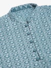 Chikankari Embroidered Kurta with Churidar-JOKP-626Teal