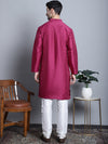 Men Purple Dupion Silk Kurta with Churidar-JOKP-636Purple