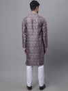 Men's Maroon Digital Printed Kurta Pyjama Set-JOKP-P-691Maroon