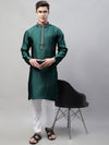 Collar Embroidered Kurta Pyjama-JOKP-P-692Olive