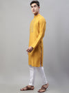 Mirror Work Kurta Pyjama-JOKP-P-693Mustard