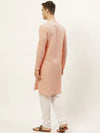 Chikankari Embroidered Kurta with Churidar-JOKP-626Orange