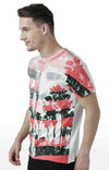 Huetrap White Mens Short Sleeve Graphic Printed Tshirt-HT17MKGRAWHT01084