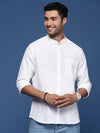 Men Solid White Slim Fit Shirt-Jonah-2701-White