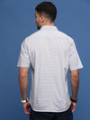 Men White Graphic Slim Fit Shirt-Joses-3268-White