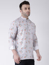 Hangup Men Slim Printed Men's Indian Wear-K10ShortKurta