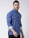 Hangup Men Slim Printed Men's Indian Wear-K13ShortKurta