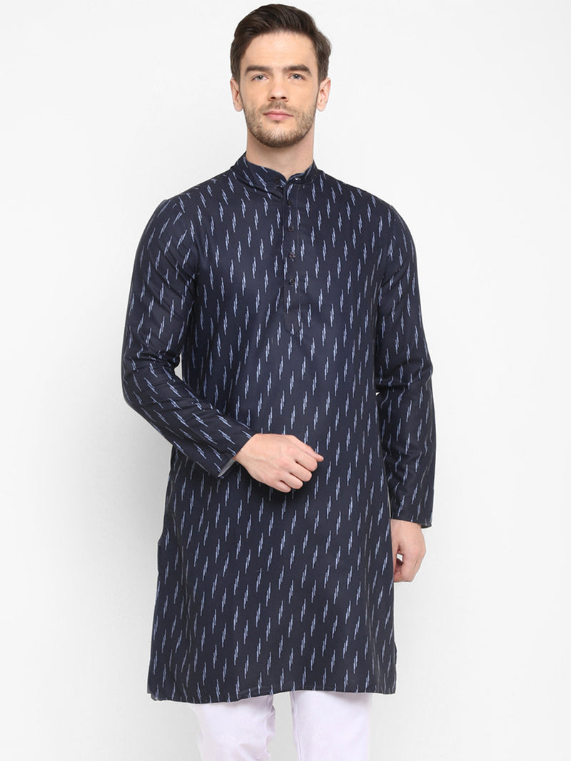 Hangup Men Standard Printed Men's Indian Wear-K76_LongKurta