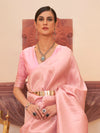 Saree Mall Women's  Blend Pink Woven Design Designer Saree With Blouse Piece-KABHA204003K