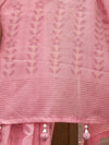 Saree Mall Women's  Blend Pink Woven Design Handloom Saree With Blouse Piece-KAROL5001