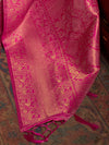 Saree Mall Women's  Blend Pink Woven Design Handloom Saree With Blouse Piece-KARZO252001