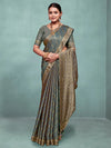 Saree Mall Women's Pure  Teal Blue Woven Design Designer Saree With Blouse Piece-KLKRUTI5185