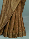 Saree Mall Women's Pure  Camel Brown Woven Design Designer Saree With Blouse Piece-KLKRUTI5187