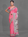 Saree Mall Women's Manipuri  Pink Digital Print Designer Saree With Blouse Piece-KLMK18F