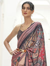 Saree Mall Women's Crepe Multicolored Digital Print Celebrity Saree With Blouse Piece-KLMKR232009