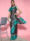 Saree Mall Women's Crepe Grey Printed Celebrity Saree With Blouse Piece-KLZE246004