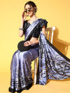 Saree Mall Women's Crepe Blue Printed Celebrity Saree With Blouse Piece-KLZE246012