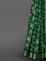 Saree Mall Women's  Blend Green Printed Designer Saree With Blouse Piece-KNKAVTI11B