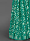 Saree Mall Women's  Blend Teal Green Printed Designer Saree With Blouse Piece-KNKAVTI11H