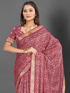 Saree Mall Women's  Blend Rose Gold Printed Designer Saree With Blouse Piece-KNKAVTI15H