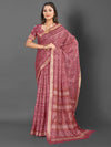 Saree Mall Women's  Blend Rose Gold Printed Designer Saree With Blouse Piece-KNKAVTI15H