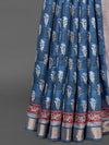 Saree Mall Women's  Blend Teal Blue Printed Designer Saree With Blouse Piece-KNKAVTI17H