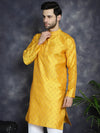 Woven Design Silk Blend Kurtas-KO-5032Mustard