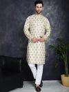 Golden Foil Printed Kurtas-KO-5036Golden