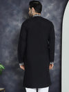 Men's Embroidered Kurtas-KO-5045Black