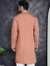 Men's Embroidered Kurtas-KO-5045Peach