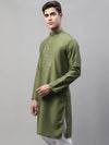 Mirror Work Kurtas-KO-693Olive