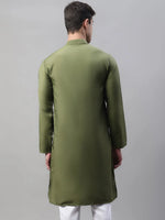 Mirror Work Kurtas-KO-693Olive