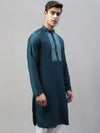 Mirror Work Kurtas-KO-693Teal