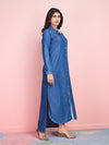 Komarri U Elegant Tencel Denim Dress-KOM-DRS-158