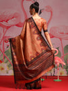 Saree Mall Women's  Blend Brown Printed Designer Saree With Blouse Piece-KOZI103D