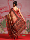 Saree Mall Women's  Blend Beige Printed Designer Saree With Blouse Piece-KOZI109D